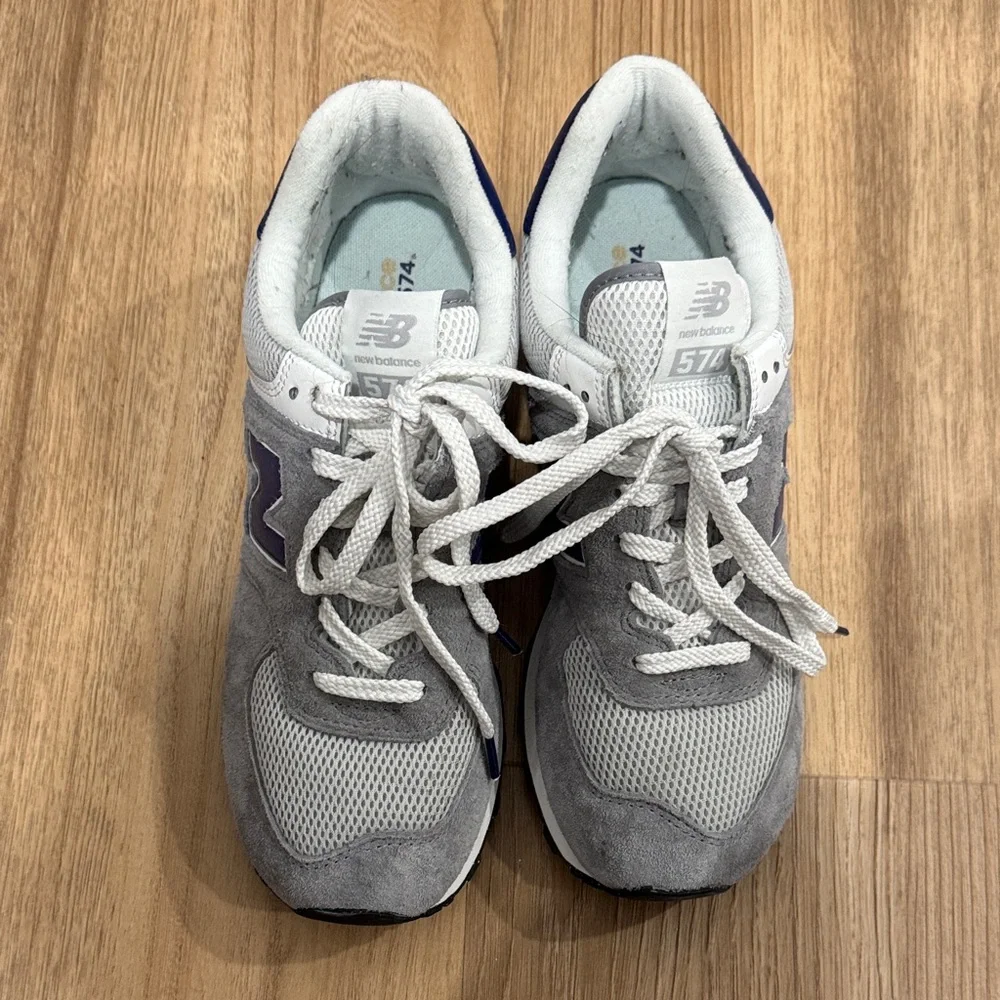 New Balance Men's Gray Sneakers 574 - Picture 2 of 5